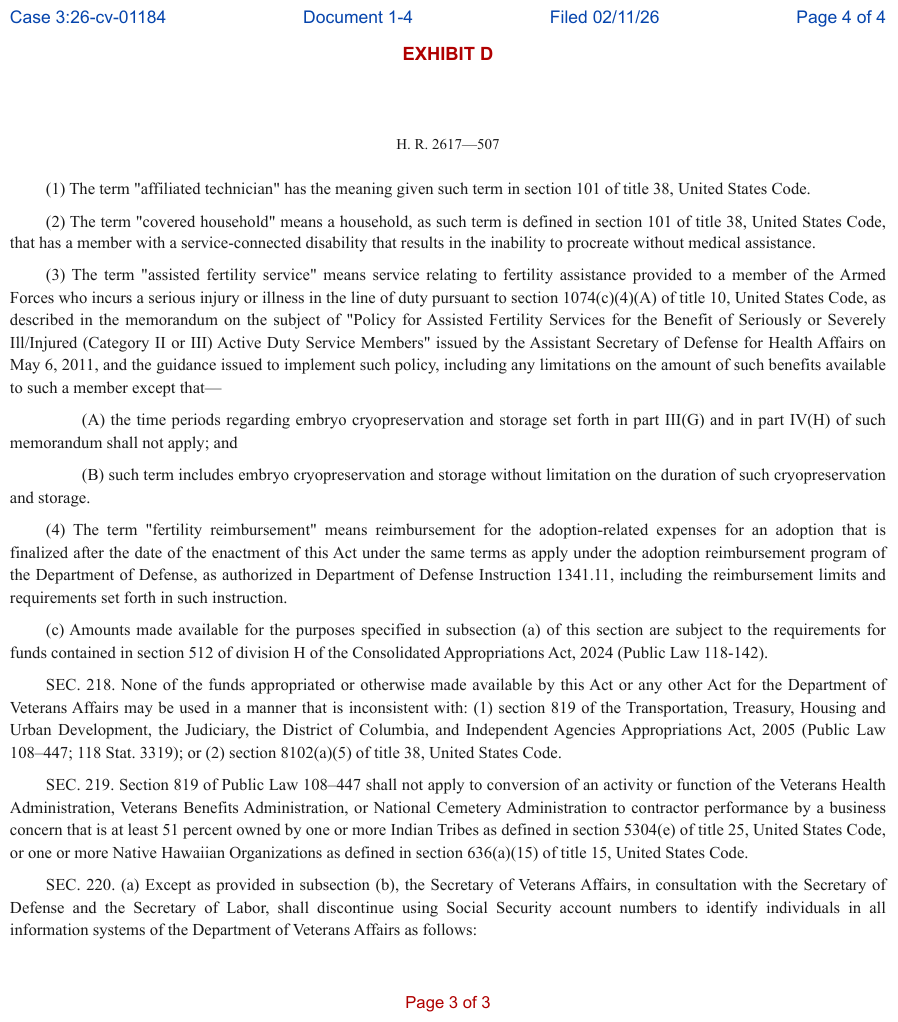 Embedded Pages — a statute page as an exhibit. Source page.