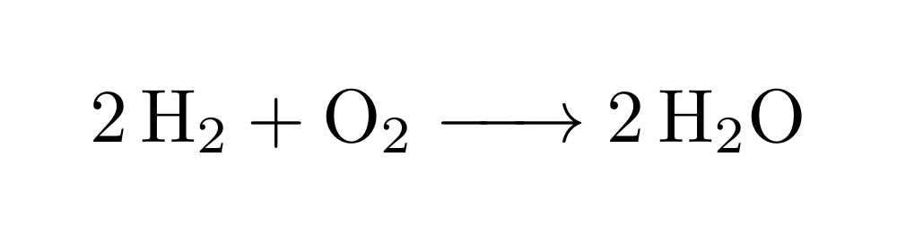 Chemical Molecules — A printed reaction keeps coefficients and its arrow. Source page.