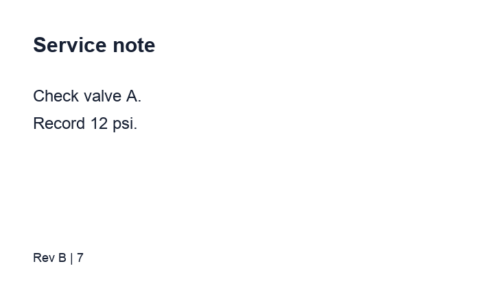 Traceability — The same service page at element granularity. Source page.